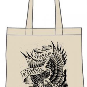 Flying Eagle Tote Bag Design by Swiss tattoo artist Patrick Locher | Limited Edition
