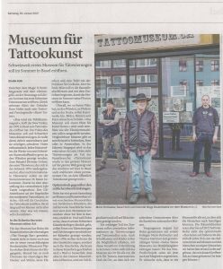 Read more about the article 30.01.2021 Basel – Tattoo Museum In the news | In den Nachrichten | Dans l’actualité